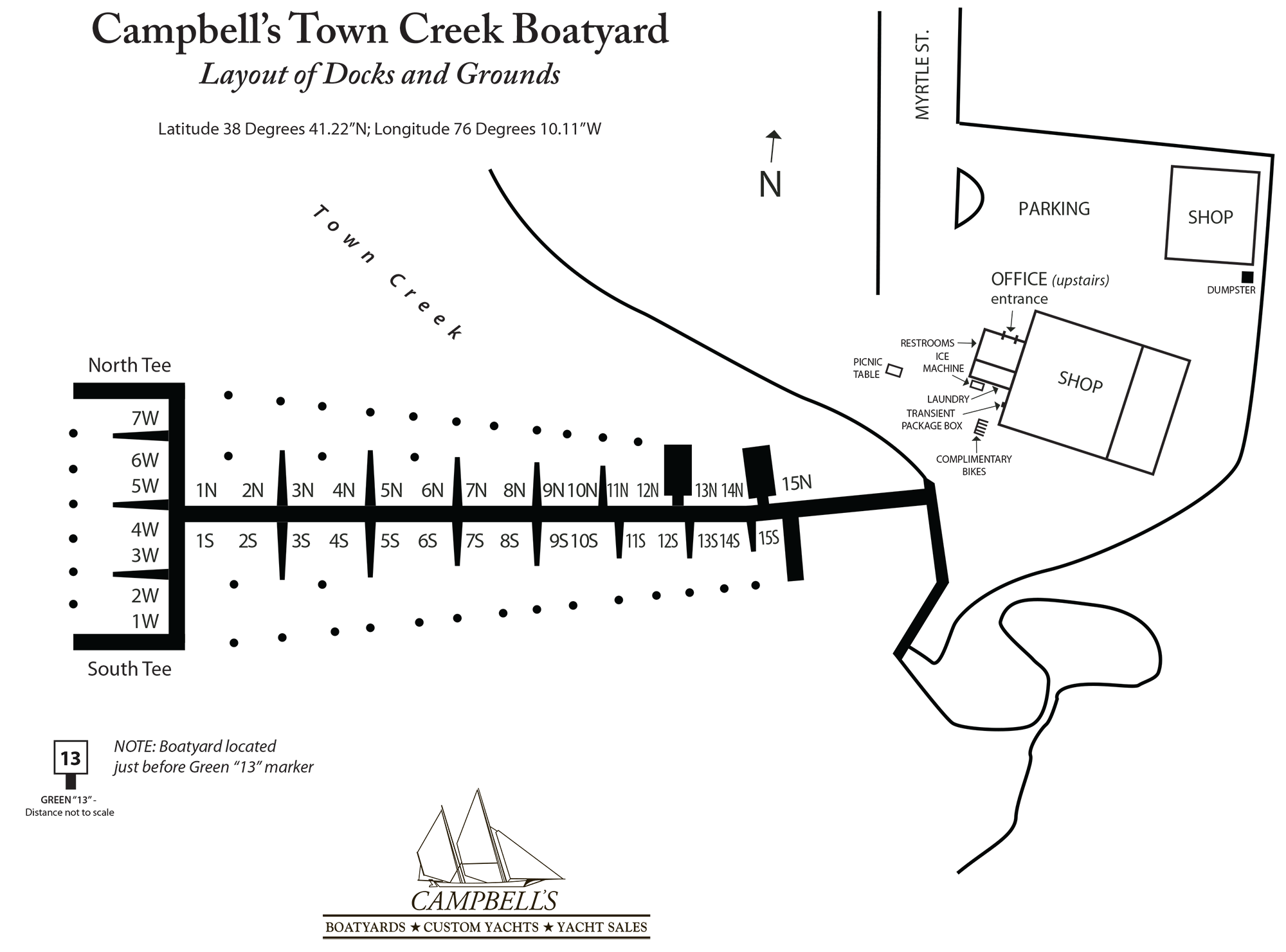 Town Creek Marina Map